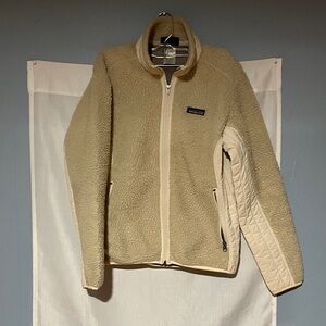 Patagonia Cream Fleece Utility Jacket